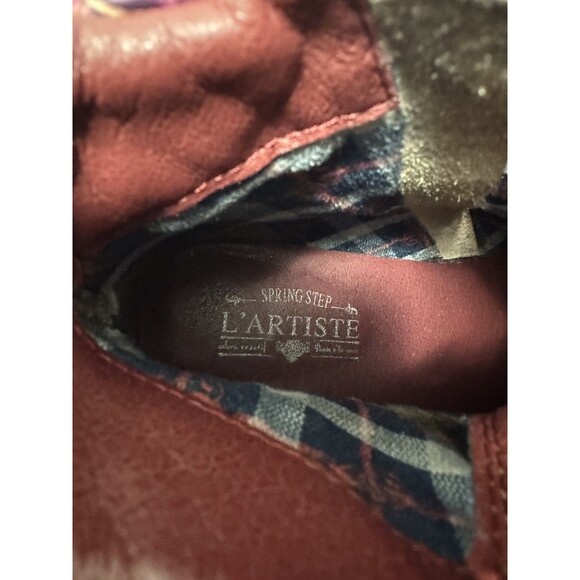 L’Artiste by Spring Step Ileana Boots EU 40 US 9.5 Multicolor Leather Lace Up An - Picture 12 of 12